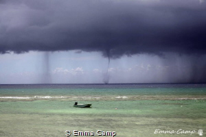 A water spout during a storm. by Emma Camp 